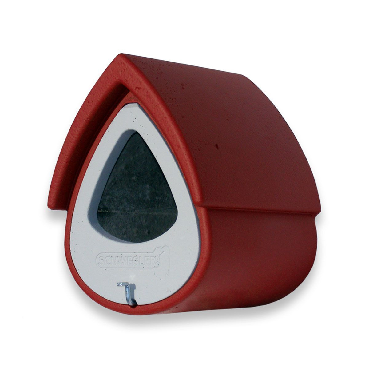 Naturschutzprodukt Nistkasten Vogelnisthöhlen Satz 2 Stück Halbhöhle 2MR zur Wandmontage rot-grau