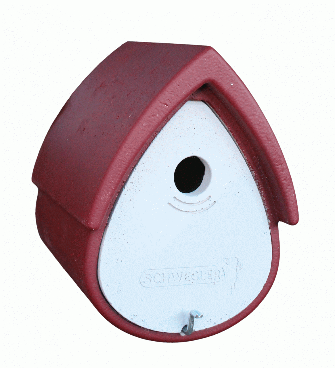 Naturschutzprodukt Nistkasten Vogelnisthöhle Meisenresidenz Typ 1MR Flugloch 32 mm rot-grau