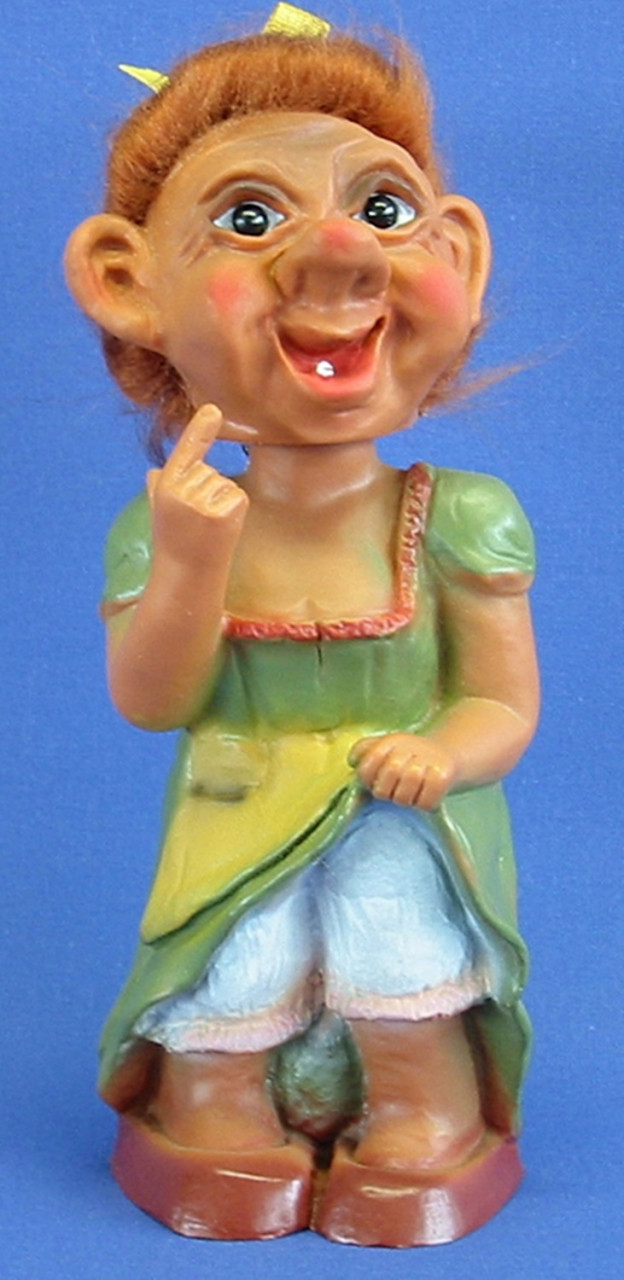 Souvenir Wackel Figur Annemirl groß H 23 cm Wackelfigur Original mit beweglichem Kopf