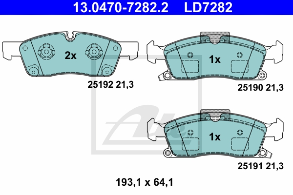 ATE Bremsensatz, Scheibenbremse Bremsen-Set VA + HA sizw2n6wf5 Hinterachse Gelocht/innenbel. 350mm 32mm für Mercedes MAYBACH JEEP