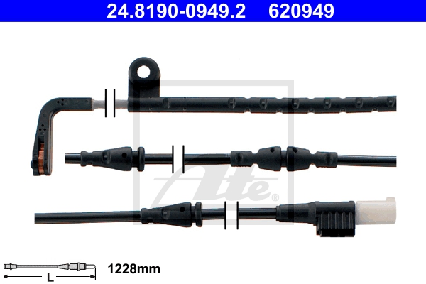 ATE Bremsen-Set VA + HA sizw2n9ta6 Vorderachse belüftet 360mm 30mm für LAND ROVER