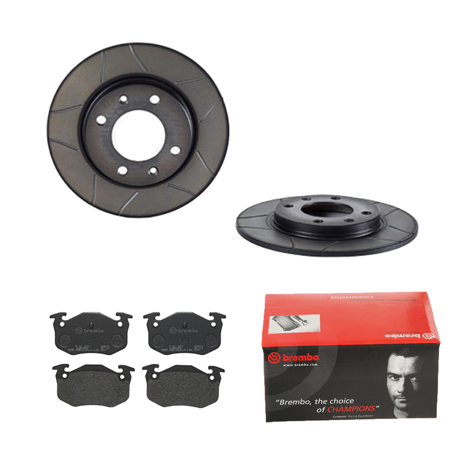BREMBO Bremsensatz, Scheibenbremse 1420-53842 hinten rechts links Geschlitzt 247mm für RENAULT PEUGEOT CITROËN HSV FENGSHEN E171587 425146 95659341