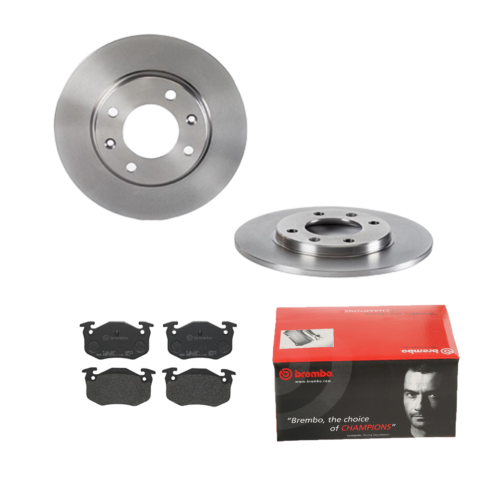 BREMBO Bremsensatz, Scheibenbremse ijdtidjt10 Hinterachse voll 247mm 8mm für Citroën Peugeot FENGSHEN RENAULT HSV