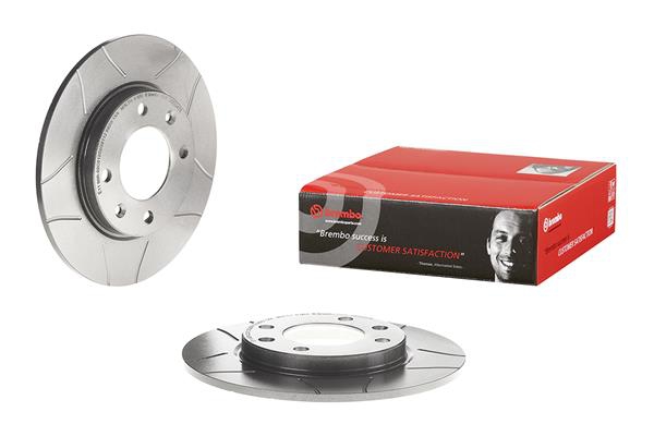 BREMBO Bremsensatz, Scheibenbremse Bremsensatz-Vorn und Hinten sg00000eiv Hinterachse Geschlitzt 247mm 8mm für Citroën Peugeot FENGSHEN RENAULT HSV