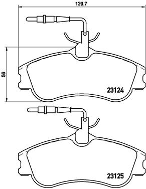 BREMBO Bremsensatz-Vorn und Hinten sg00000evl Vorderachse voll 247mm 20mm für Citroën Peugeot FENGSHEN RENAULT HSV