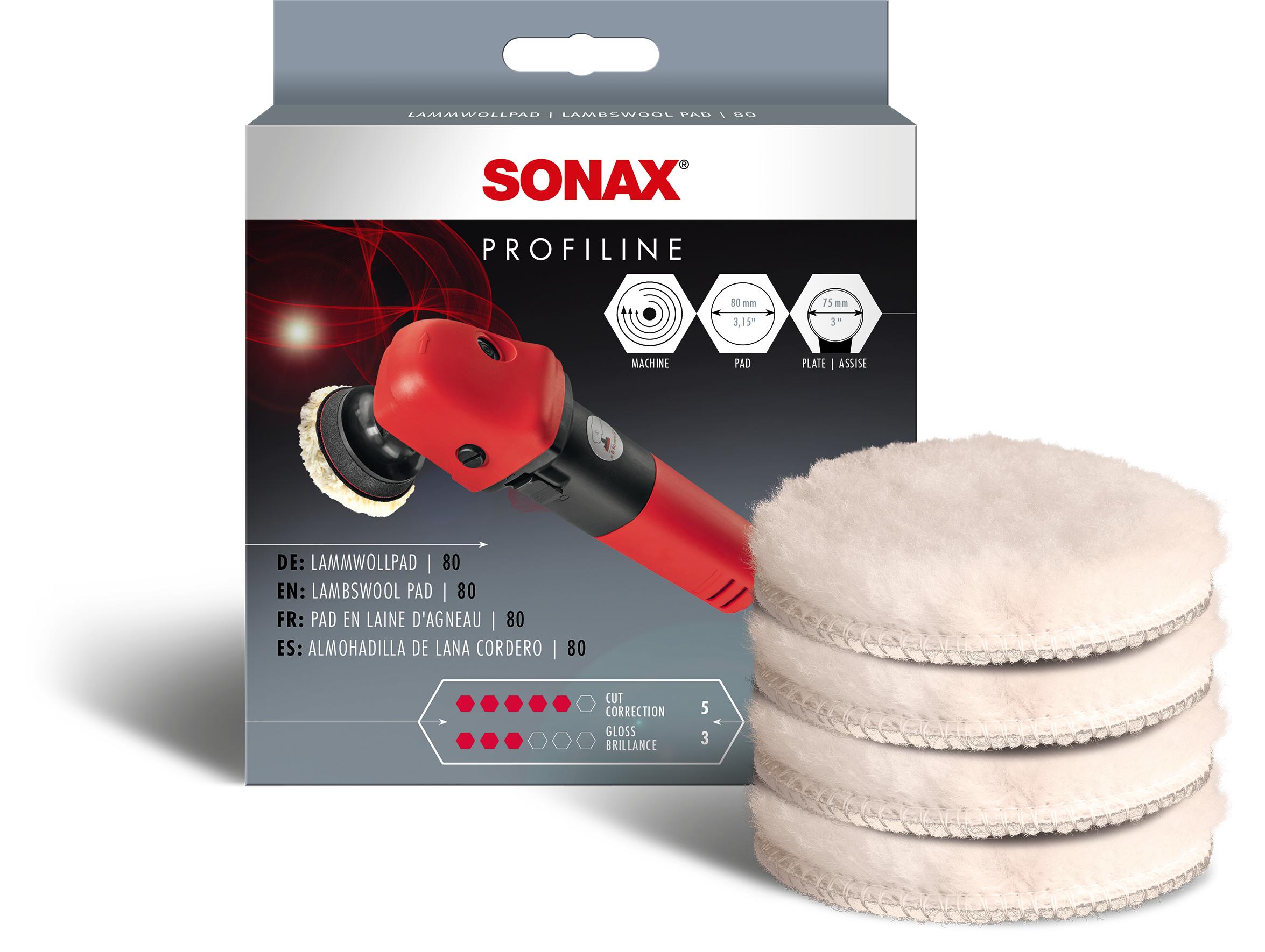 SONAX LammwollPad 80 Aufsatz, Poliermaschine 4x 04941410