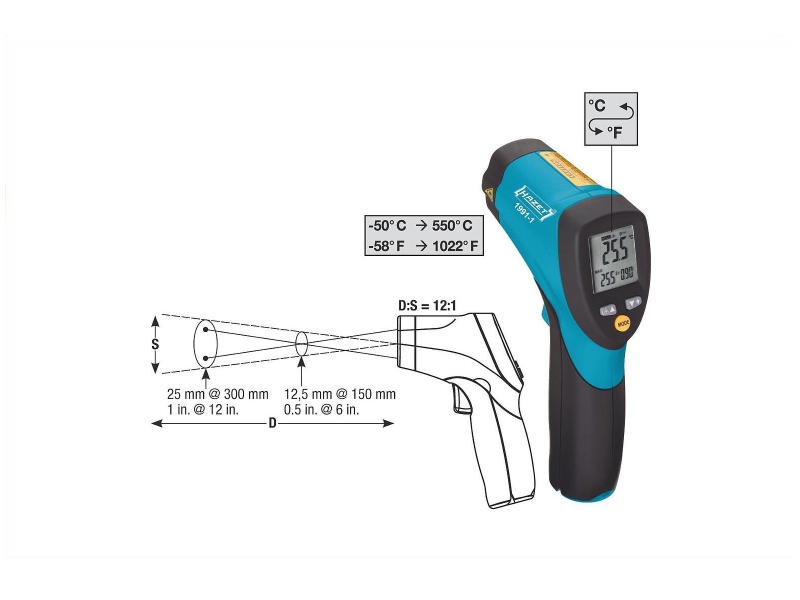 HAZET Infrarotthermometer Thermometer  für VW VAS6886 VAG6886 1991-1