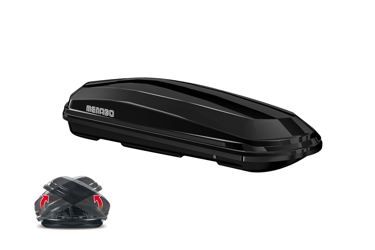 MENABO Dachbox Diamond 450 schwarz glänzend Duo-Lift 000093100000