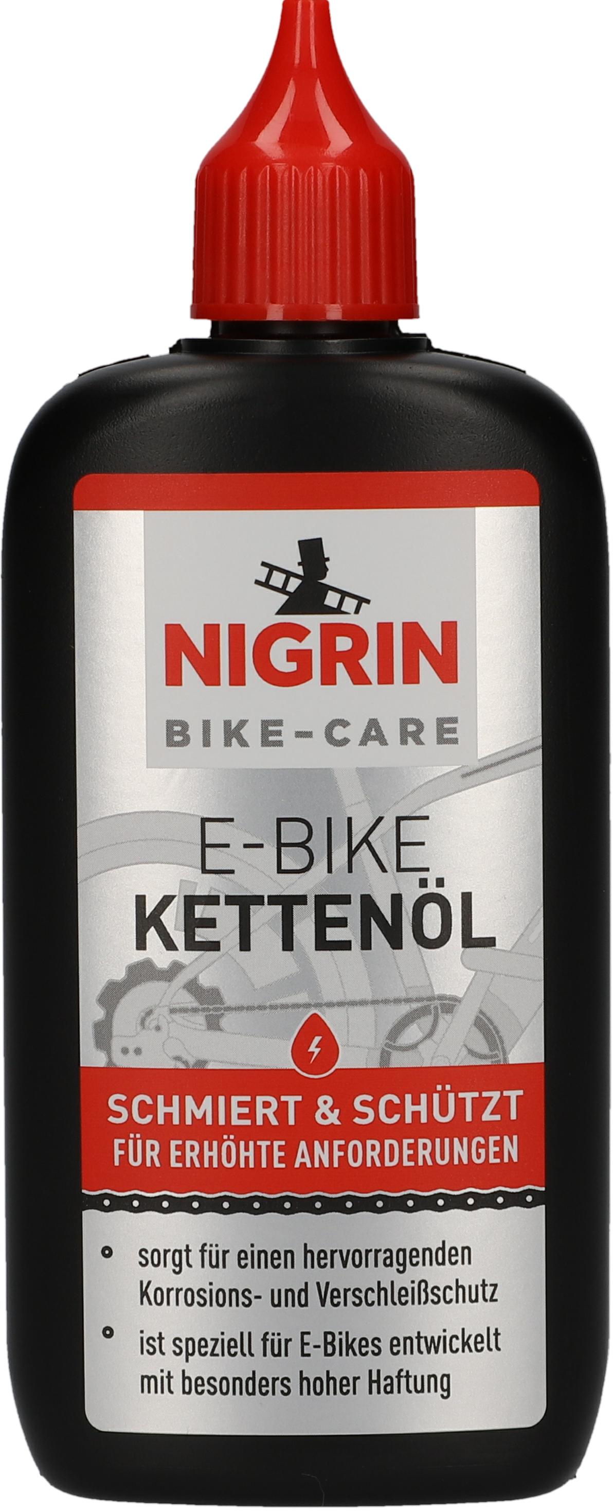NIGRIN Kettenschmierung Fahrrad-Kettenöl e-bike Bike Care [100 ml] 50084 0.1l