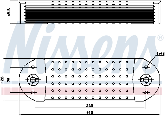 NISSENS Ölkühler, Motoröl 90764 Universal für VOLVO 20749399 8130186