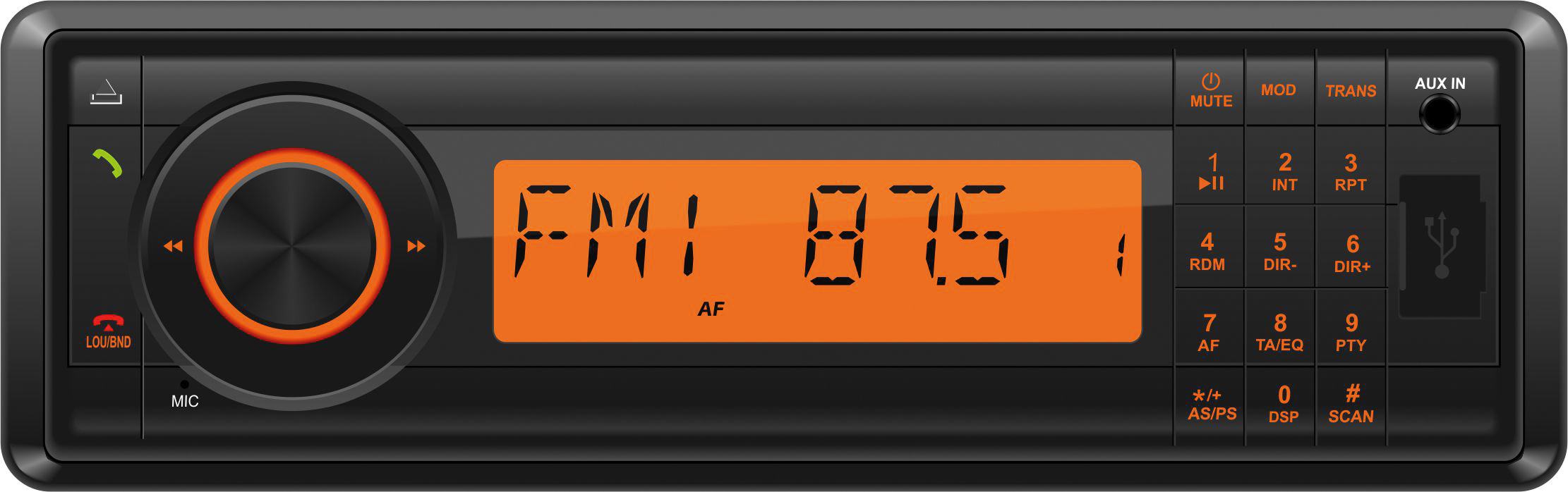 PHONOCAR Radio/Navigationssystem-Kombination Radio MP3 mit USB + SD-Slot,Bluetooth, DAB+ (12&24V) vm016