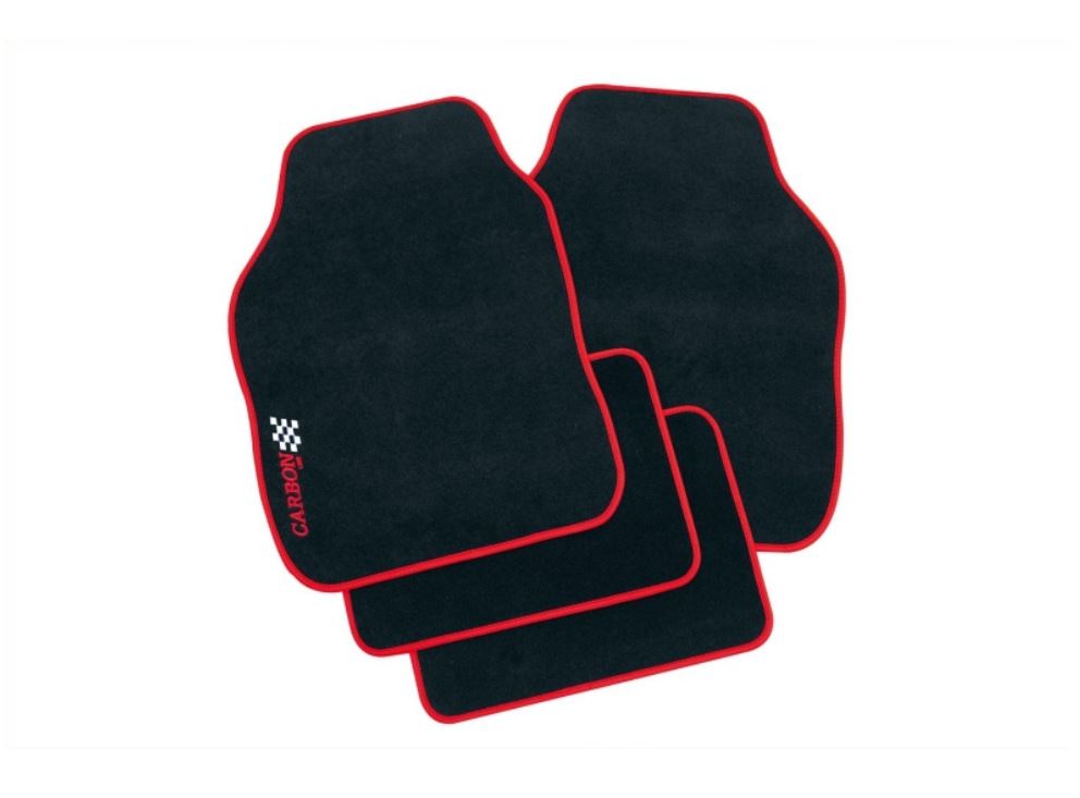 PETEX Fußmatte Fußmatten Rand rot Material Polyester 11380012