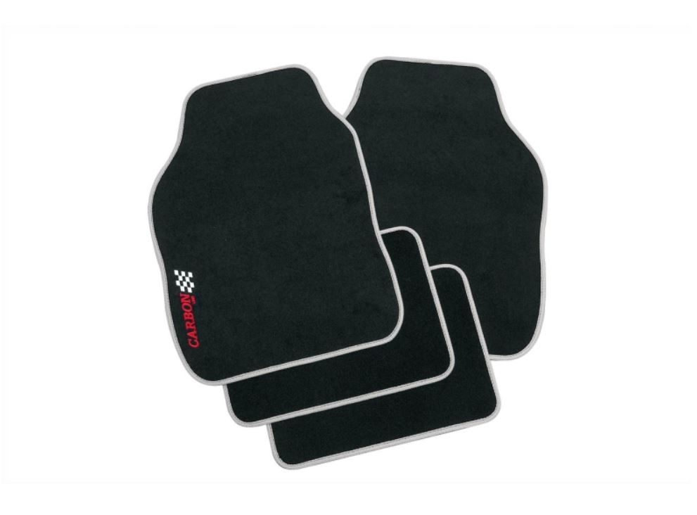 PETEX Fußmatte Fußmatten Rand silber Material Polyester 11380018