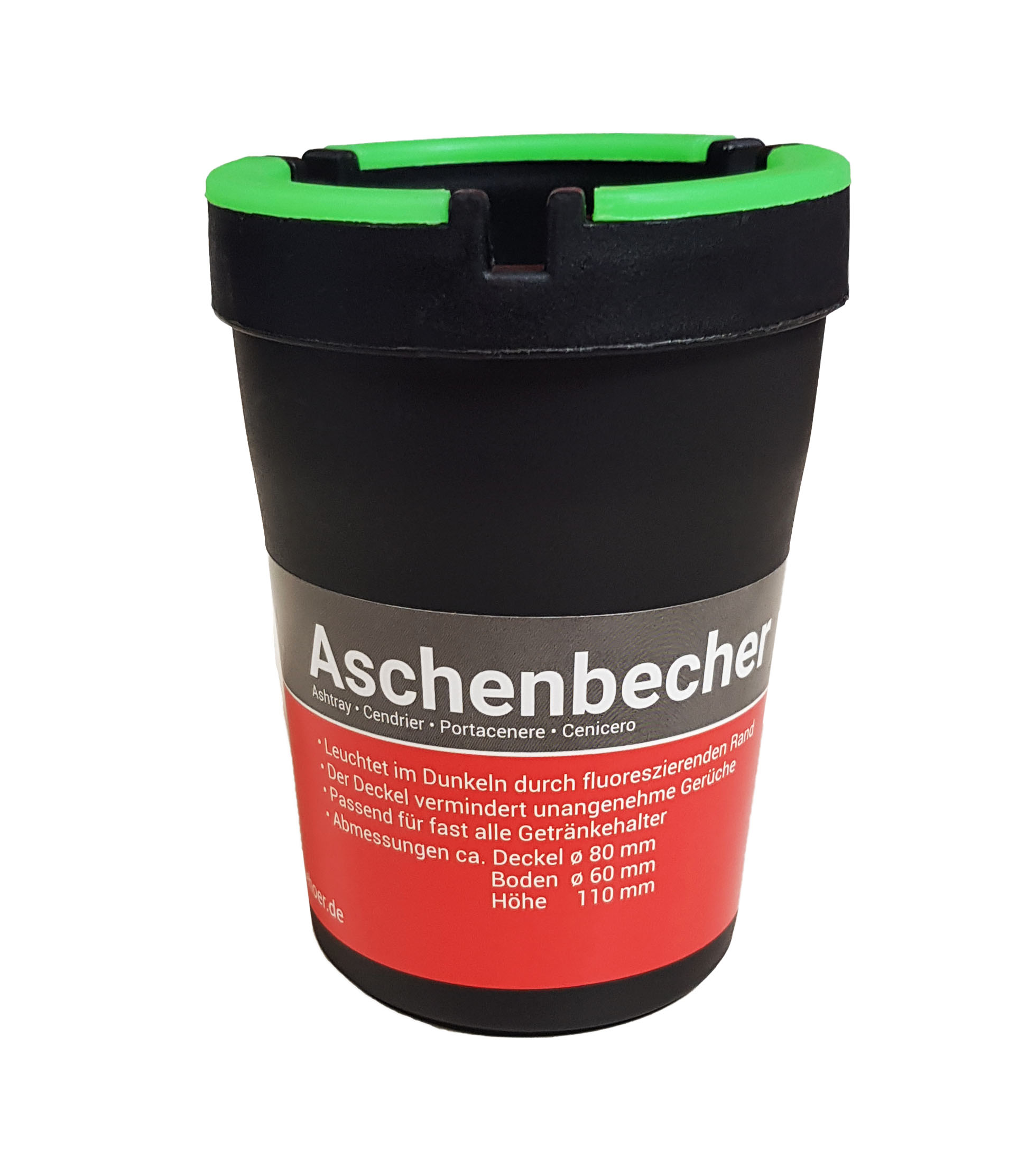 HPAUTO Aschenbecher fluoreszierend 19114 Universal VPE 12x