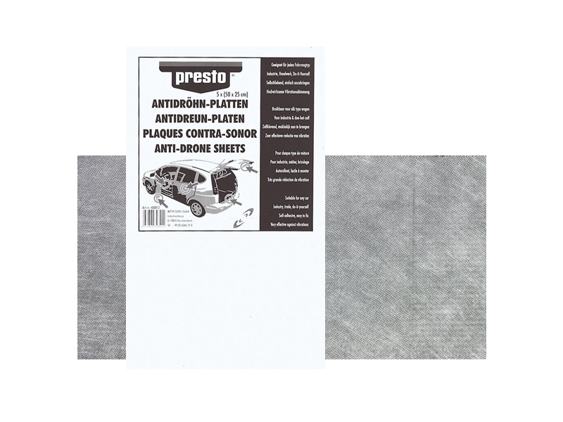 PRESTO Anti-Dröhn-Matte Antidröhnplatte schwarz 608012