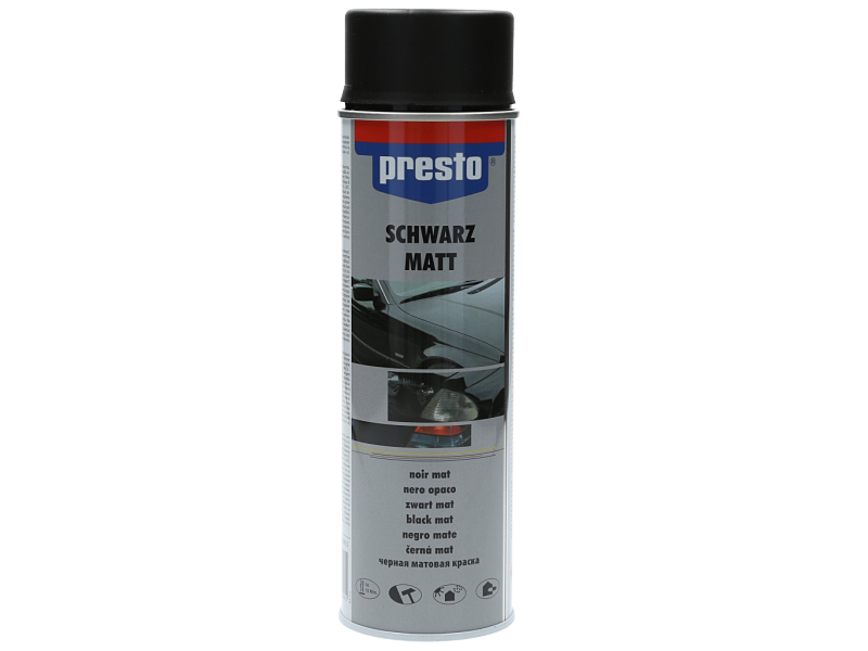 PRESTO Fahrzeuglack Felgenlack schwarz matt (500 ml) 428955 0.5l