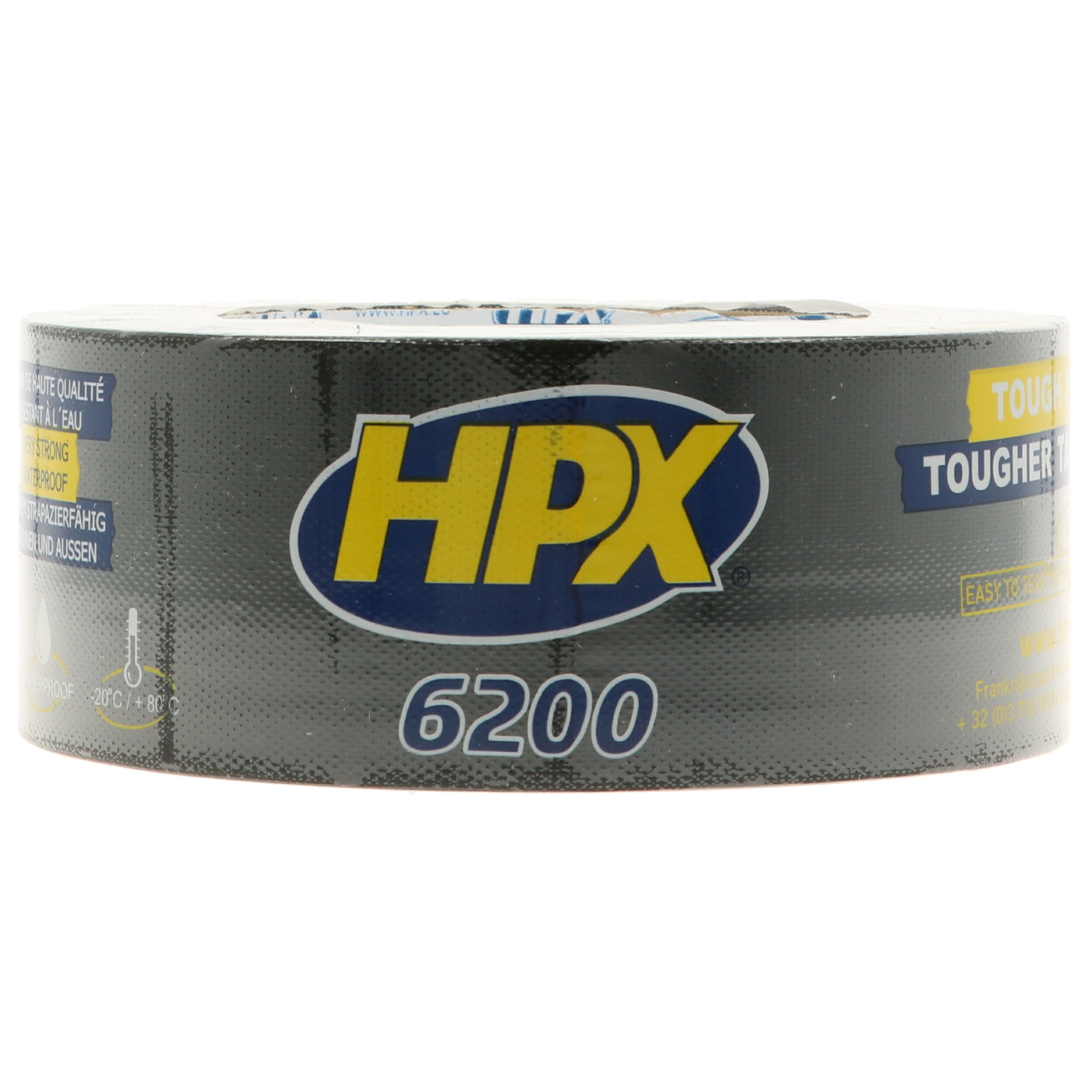 PRESTO Klebeband HPX 6200 Gewebeband schwarz (50mm x 25m) 441158