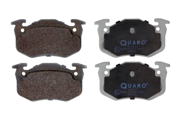 QUARO Bremsbelagsatz, Scheibenbremse QP0137 hinten rechts links für RENAULT PEUGEOT CITROËN HSV GMC 2097401 425146 95659341