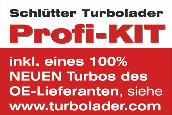 SCHLÜTTER TURBOLADER Lader, Aufladung PROFI KIT - mit orig. BorgWarner Turbolader NEUTEIL im AT Anbaumaterial für RENAULT SUZUKI NISSAN 8200808701 144