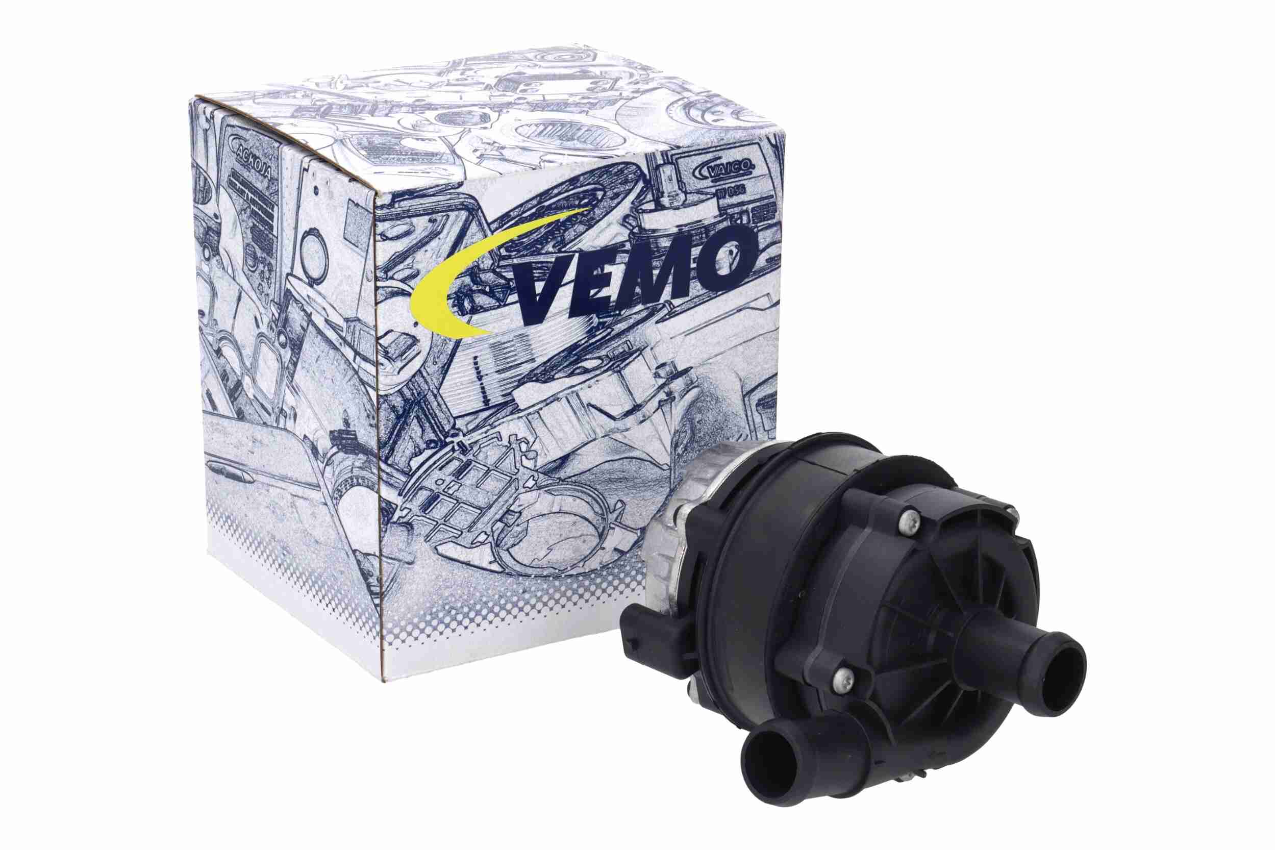 VEMO Zusatzwasserpumpe, Klimaanlage Zusatzwasserpumpe Antriebsbatterie Klimaanlage,Zusatzwasserpumpe,Zusatzwasserpumpe, rechts 12V für SKODA VW PORSCH