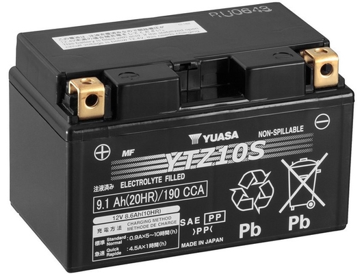 YUASA Starterbatterie ytz10s 12V 68Ah 190A für HONDA