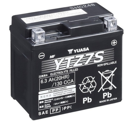 YUASA Starterbatterie AGM - High Performance Maintenance Free YTZ7S 12V 6Ah 130A ytz7s 68Ah für HONDA