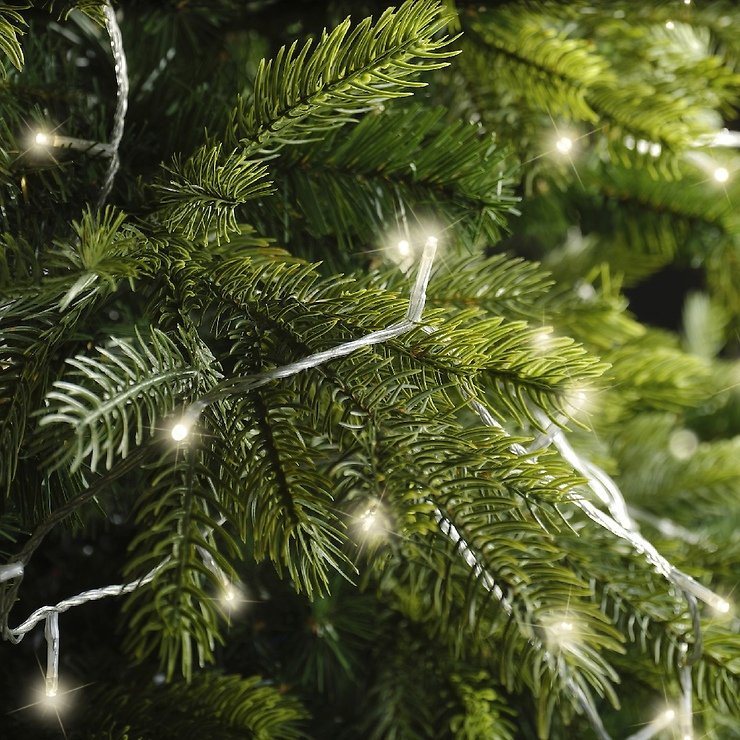 Kaemingk Lumineo LED-Lichterkette Basic mit Dimmer 240 LED warmweiß außen 18 m transparent