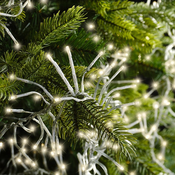 Kaemingk Lumineo Cluster Lichterkette 1512 LED warmweiß außen 14 m transparent