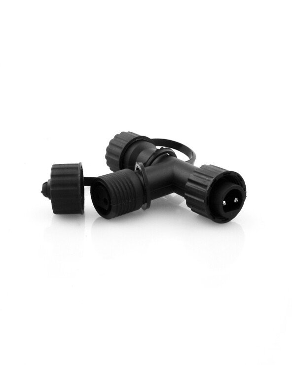 Sirius Tech-Line Lichterketten Verteiler T-Stück 230V 7 x 5 cm schwarz