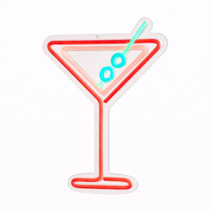 Luca Lighting LED Neonlicht Cocktail 178 LED bunt 32 cm außen