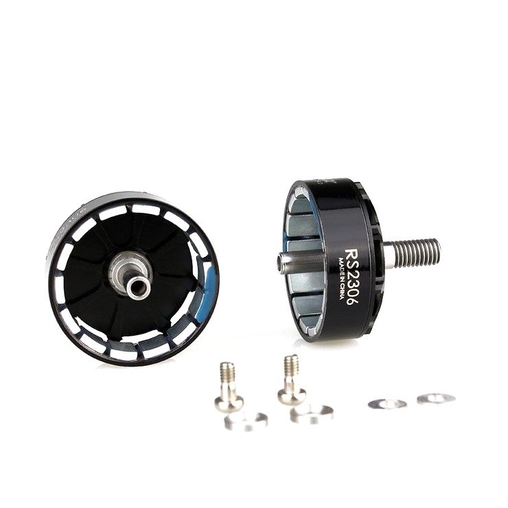 Emax Motor Glocken Set mit Magneten und Schrauben für RS2306 Motoren in schwarz