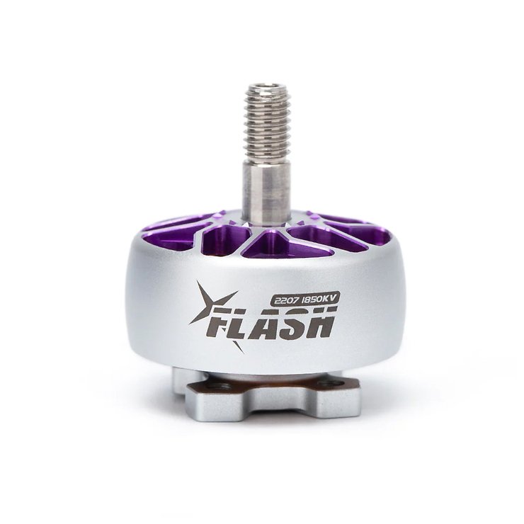 FlyFishRC Flash 2207 1850KV FPV Motor Silber Lila