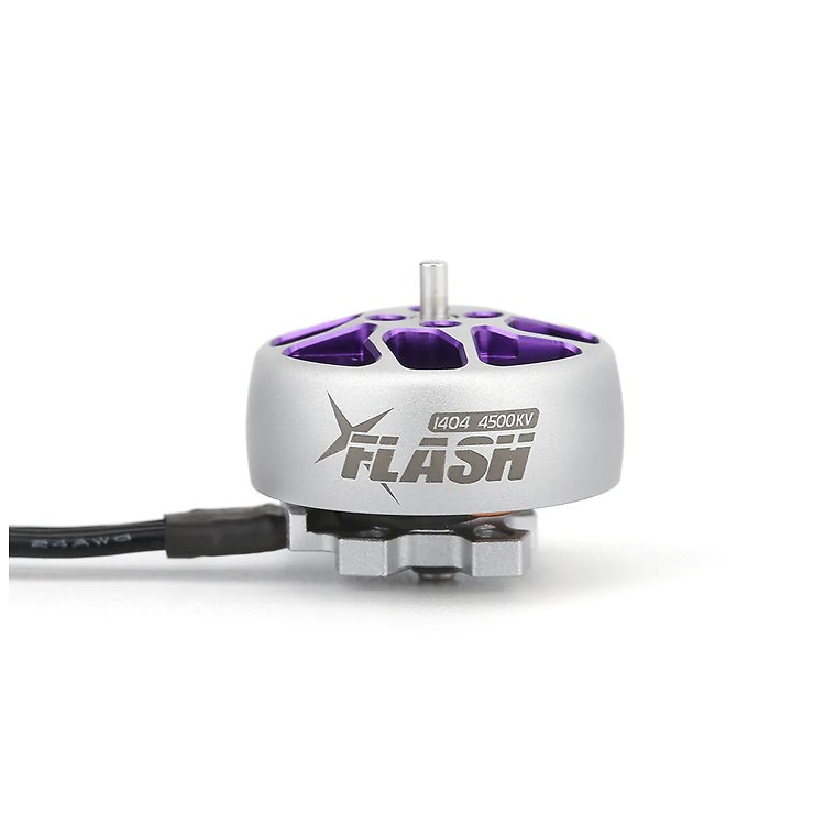 FlyFishRC Flash 1404 4500KV FPV Motor Silber Lila