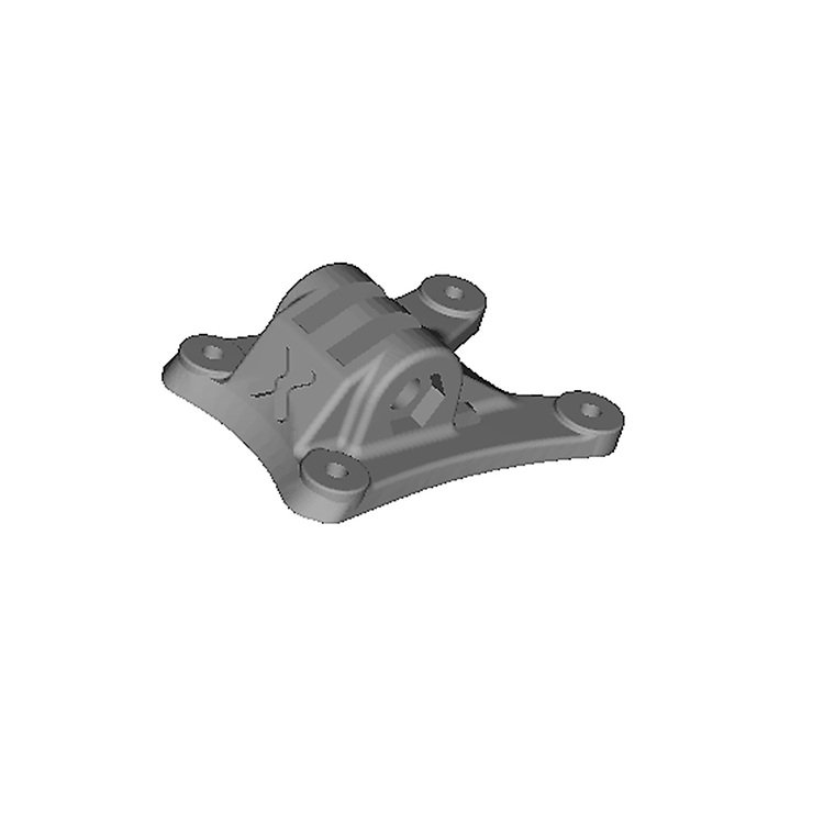 Foxeer Mega 5 GoPro Halterung 3D Druck TPU Schwarz