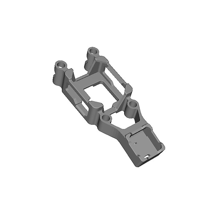 Foxeer Mega 5 GPS + O3 Halterung 3D Druck TPU Schwarz