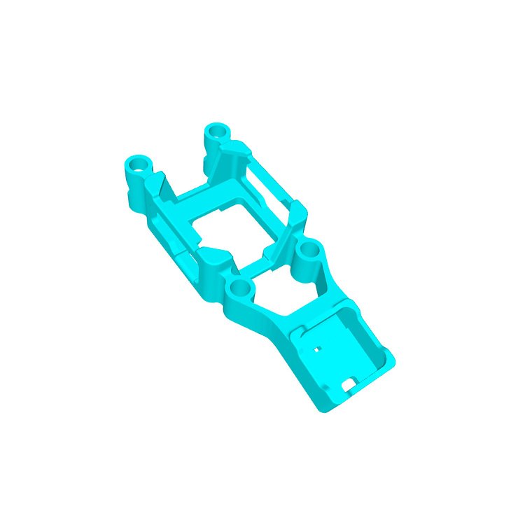Foxeer Mega 5 GPS + O3 Halterung 3D Druck TPU Neon Blau