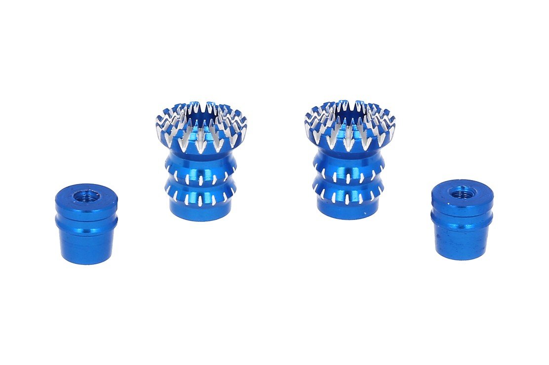 FrSky CNC Alu M3 Gimbal Stick End Lotus Blau