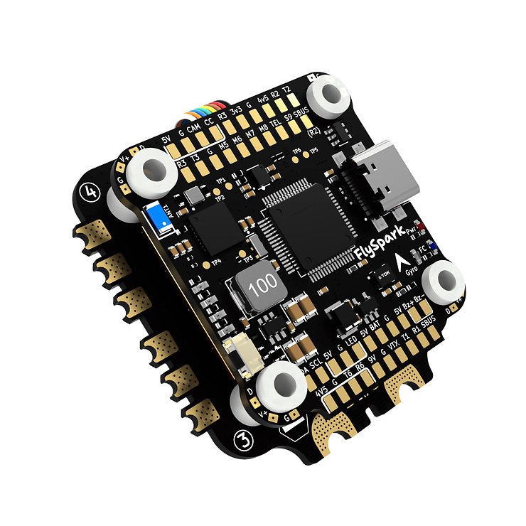 FlySpark F4 V1 BLS 60A Flight Controller 4 in 1 ESC Stack