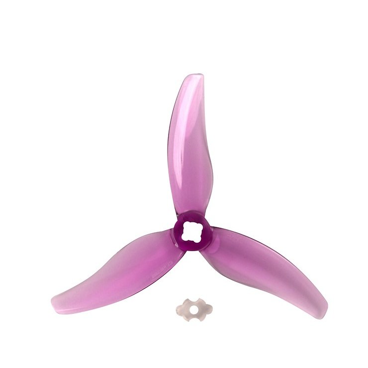 Gemfan Hurricane 3630-3 3 Zoll 3-Blatt Propeller Clear Purple (2CW+2CCW)