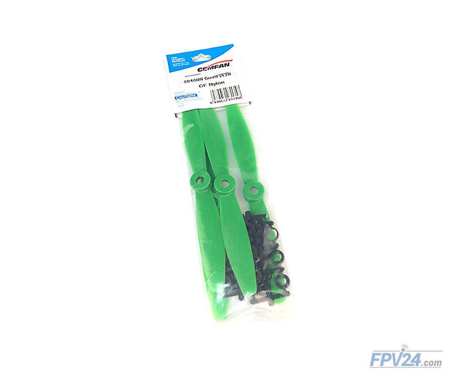 Gemfan 6040 6x4 GFN Glass-Fiber-Nylon Bullnose Propeller Grün 2xCW 2xCCW 6 Zoll