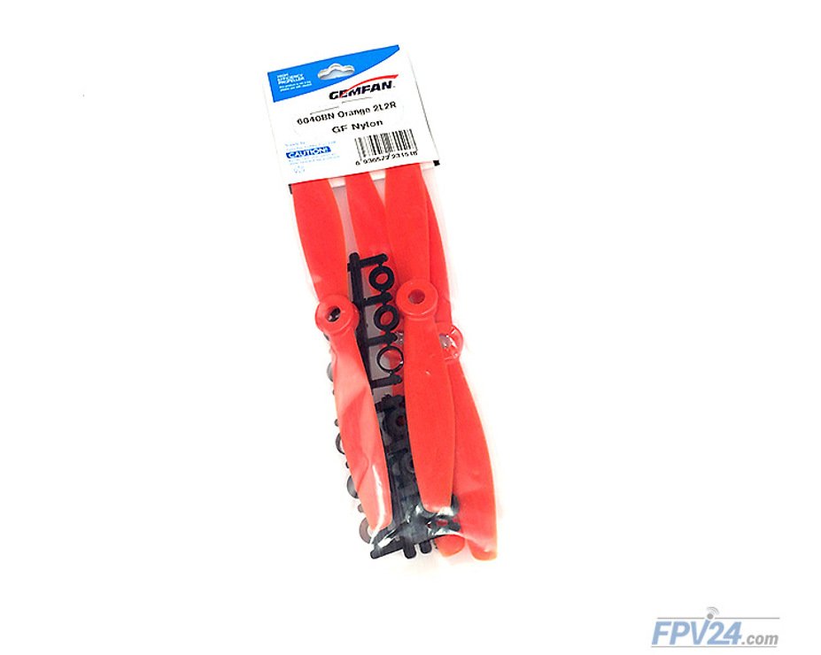Gemfan 6040 6X4 GFN Glass-Fiber-Nylon Bullnose Propeller Orange 2xCW 2xCCW 6 Zoll