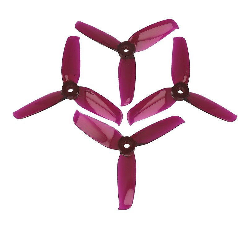 Gemfan 4052 4x5.2 Flash 3-Blatt-Propeller - Lila (2xCW, 2xCCW) 4 Zoll