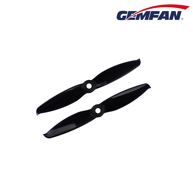 Gemfan 5152 5.1x5.2 Flash 2-Blatt-Propeller - Schwarz (2xCW, 2xCCW) 5 Zoll