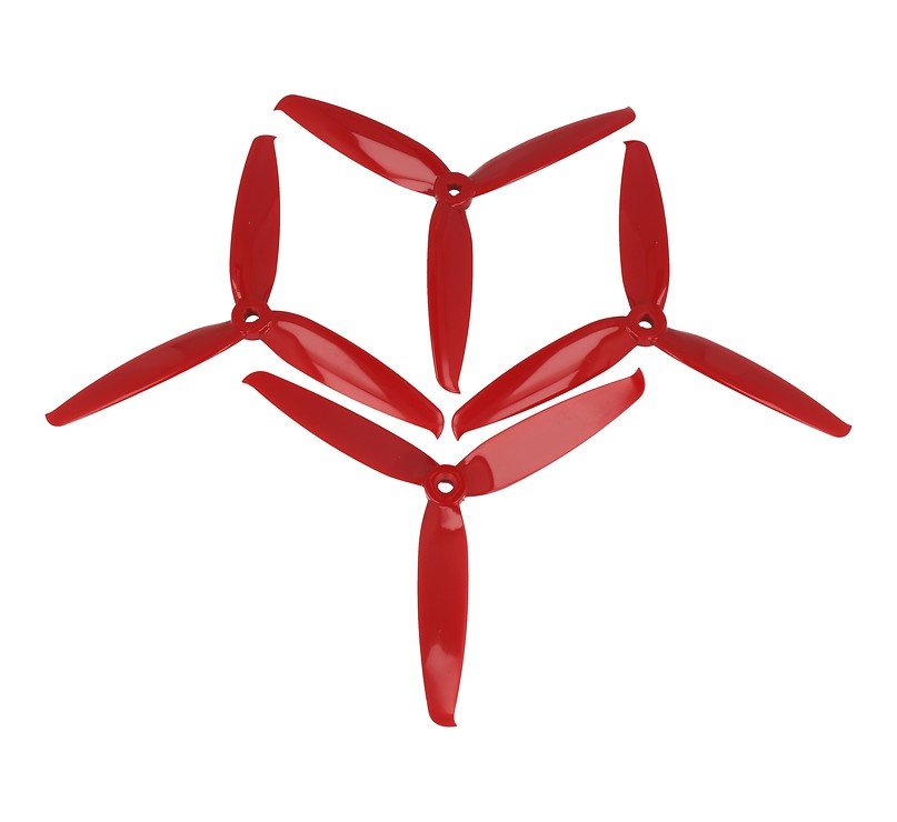 Gemfan 6042 6x4.2 Flash 3-Blatt-Propeller - Rot (2xCW, 2xCCW) 6 Zoll