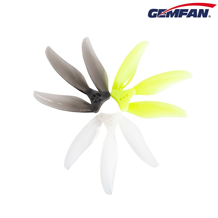 Gemfan Floppy Proppy 4019 faltbarer FPV Propeller 3 Blatt Clear Gray 4 Zoll