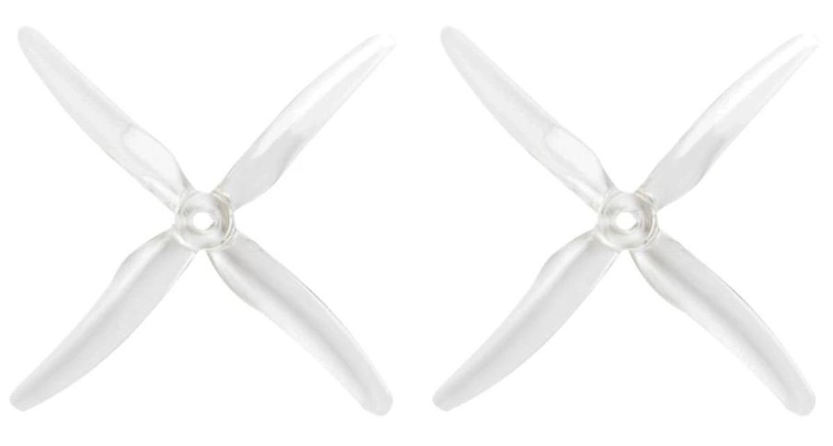Gemfan 51455 Hurricane 4 Blatt Propeller Klar 4 Stück 5 Zoll