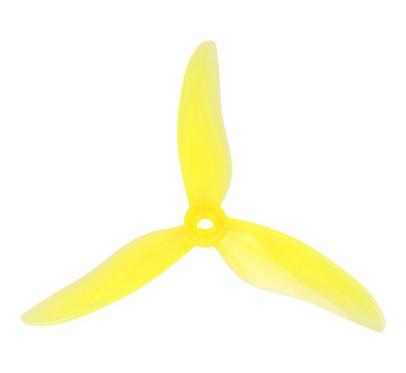 Gemfan 51499 Hurricane 3 Blatt Propeller Klar Gelb 2xCW 2xCCW 5 Zoll