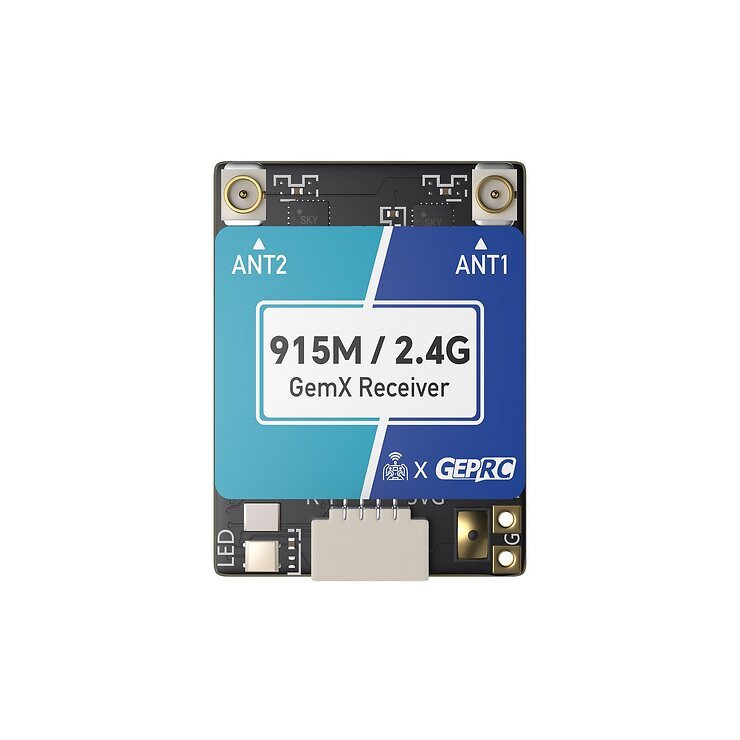 GEPRC ELRS 915M 2.4G Gemini Xrossband Receiver