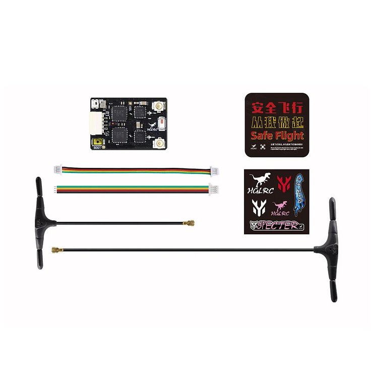 HGLRC ExpressLRS ELRS GEMINI RX dual Receiver FPV + Antennen