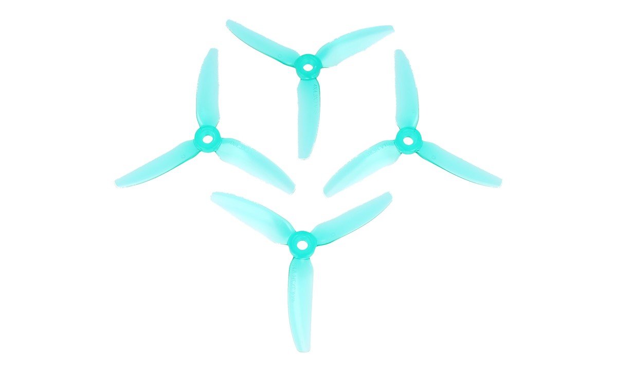 HQ Durable Prop 4043 Dreiblatt 4X4.3X3V1S Türkis 4 Stück PC FPV Propeller 4 Zoll